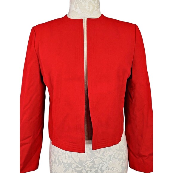 Vintage Pendleton Wool Cropped Blazer Women's Petite - Picture 2 of 11